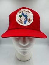 Vtg Lake Texana Trucker Hat Adjustable Cap Snapback Patch Kresta Marine Edna S/M - £11.20 GBP