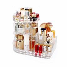 Makeup Organiser Rotating Cosmetics Storage Box Acrylic Household Dressing Table - £22.38 GBP