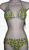 Juicy Couture 2 Piece Bikini Kissing Birds Yellow Blue Swimsuit Sz M,Xlnwt! - £45.66 GBP