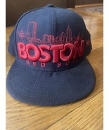 Boston Red Sox Skyline Hat New Era MLB Navy Fitted Size 7 7/8 - £15.55 GBP