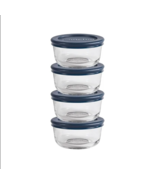 Anchor Hocking Glass Food Storage Containers with Lids, 1 Cup Round, Set... - $10.99