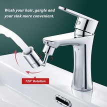 Universal 720° Rotation Kitchen Faucet Plastic Head Extender - £11.94 GBP