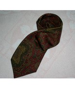 PAR Necktie Vintage Red Gray Gold Victorian Pattern Excellent Condition ... - €171,85 EUR