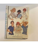 McCalls 6175 Sewing Pattern 1978 Size 10 Bust 28.5 Vintage Girls Shirt Top - £7.76 GBP