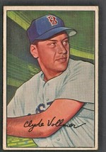 BOSTON RED SOX CLYDE VOLLMER 1952 BOWMAN # 57 - £5.40 GBP