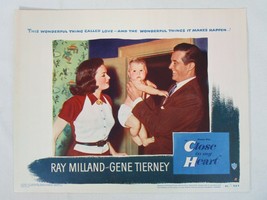 Close to My Heart 1951 Lobby Card 11x14 Ray Milland Gene Tierney Fay Bai... - £15.45 GBP