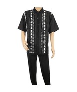 Men Silversilk 2pc Walking Leisure Matching Suit Italian Woven Knits 710... - €128,22 EUR