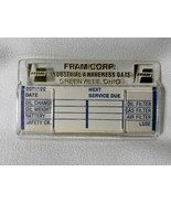 Vintage FRAM CORP. Oil Change Service Reminder Change Tag, Greenville, Ohio - $272.32 MXN