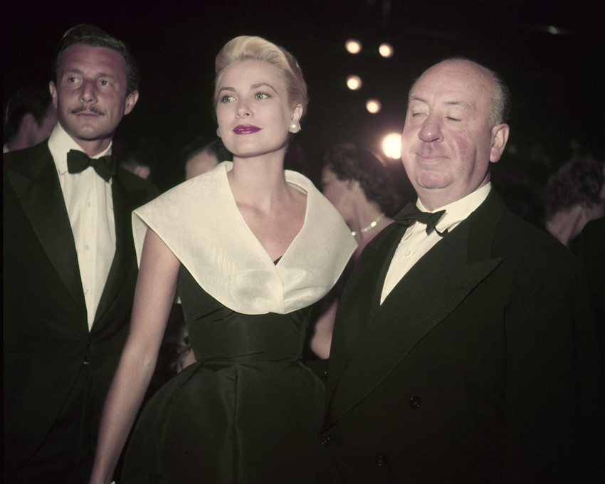 Alfred Hitchcock And Grace Kelly In Rear Window At Premiere With Oleg Cassini 16 - $69.99