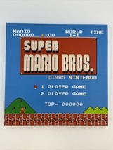 Super Mario Bros Home Screen Canvas 12x12 - £7.46 GBP