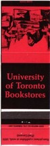 Ontario Matchbook Cover University Of Toronto Bookstores Red Publisher Eddy - £1.57 GBP