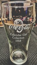 VINTAGE- 1954 COCA COLA CALENDAR GIRL COLLECTION SODA FOUNTAIN GLASSES - $14.85