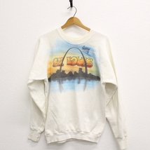 Vintage St Louis Gateway Arch Airbrushed Sweatshirt XL - $36.77