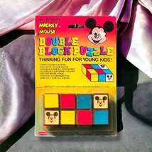 Vintage &#39;Disney Harmony Double Block Puzzle #2108 Mickey Unopened 1/3 On... - £12.72 GBP