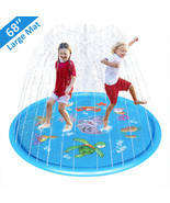 Splash Pad 68&quot; Size Sprinkler Play Mat For Dogs &amp; Kids Extra Large Wadin... - £20.77 GBP