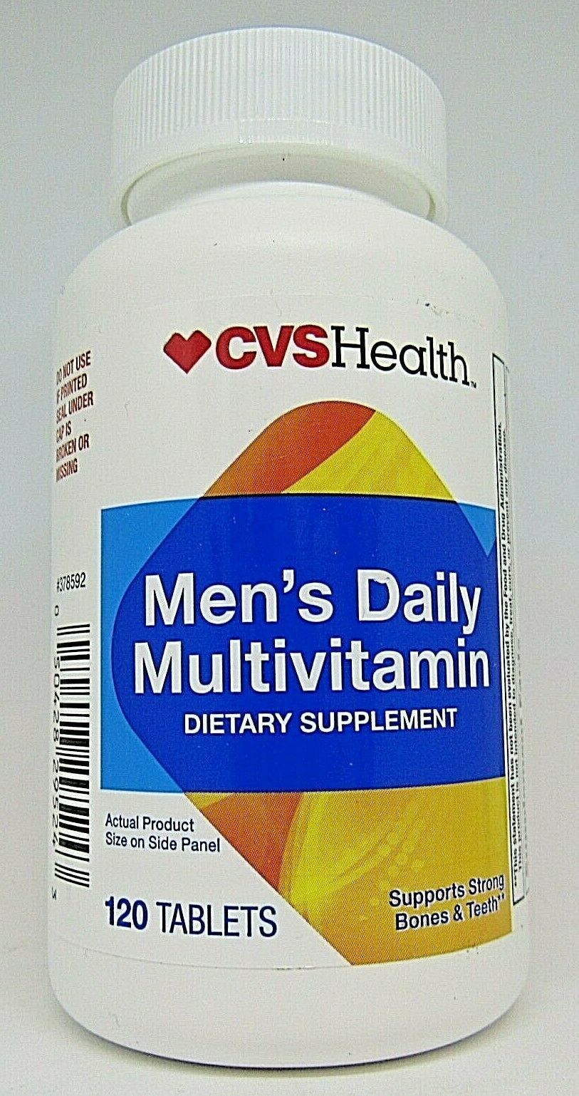 CVS Men’s Daily Multi Vitamin for Him With Iron 120 Tablets Exp 12/21