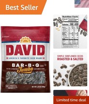Get Crunching with DAVID 12-Pack BBQ Sunflower Seeds, Nutritious &amp; Tasty - $737.93 MXN