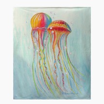 Betsy Drake Colorful Jellyfish Throw - £51.43 GBP