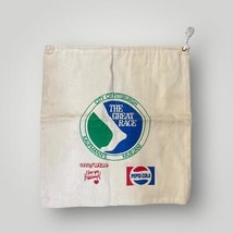 Vintage Pittsburgh Great Race 1980&#39;s Small Duffel Bag Shoe Bag - $81.57