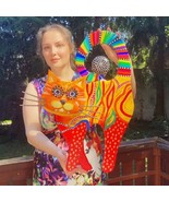 Giant Cat Figurine talavera style! - $6,569.85 MXN