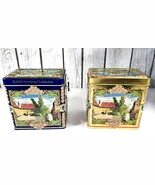 Lot of 2 Weissella Elisen Nürnberger Lebkuchen Music Box Tins – Blue/Gol... - $41.60 CAD