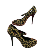 Vintage Betsey Johnson Shoes Womens Size 7 Leopard Hair Heels Stiletto P... - £27.78 GBP