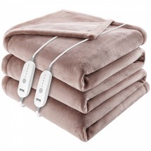 Heated Blanket Electric Throw, 84&quot; x 90&quot; Queen Size, Soft Flannel Heatin... - $95.11