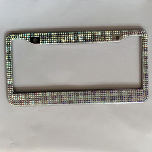 Handmade Diamond studded US car license plate frame holder rhinestone au... - $25.00