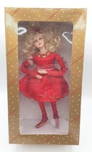 Collectible Dillard&#39;s Trimmings Blonde Fairy Doll Red Dress Box with tag U247/A - £22.42 GBP