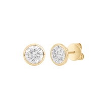 3 Ct Round Lab Grown Diamond 14K Yellow Gold Stud Earrings for Women VVS-VS-EF - £1,970.86 GBP