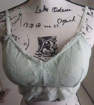 DANSKIN INTIMATES MINT GREEN WIRE FREE LACE BRA Women&#39;s XL - $202.51 MXN