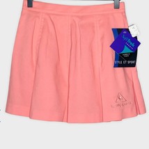 NWT LE COQ Sportif coral pink pleated tennis skort size 6 - £26.72 GBP