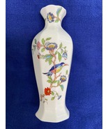 Vintage Aynsley Fine Bone China Octagon Flower Vase Pembroke Gilt Trim E... - $27.06 CAD