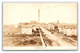 RPPC Main Street View Noranda Mining Camp Quebec QC Canada 1930 Postcard W3 - £15.78 GBP