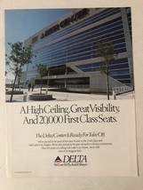 1992 Delta Airlines Delta Center Vintage Print Ad Advertisement   pa15 - $154.16 MXN