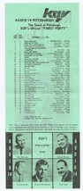 ORIGINAL Vintage KQV Pittsburgh November 1 1966 Music Survey Beach Boys #1 - £11.72 GBP