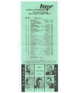 ORIGINAL Vintage KQV Pittsburgh November 1 1966 Music Survey Beach Boys #1 - $14.84