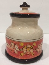 Opera Nova Condiment Jar Multi-Purpose Italian Floral Canister 6" H - £15.85 GBP