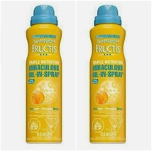 Garnier Fructis Triple Nutrition Miraculous Oil In Spray Dry Hair 4oz Lot X 2 - $39.59