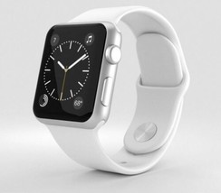 Apple Watch - Series 2 38mm Aluminum Case w/ White Sport Band MNNW2LL/A - £175.48 GBP