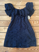 free people NWT $69.95 women’s lace mini dress size XS black R12 - £31.42 GBP