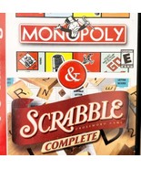 Scrabble Monopoly PC Gaming 2003 Vintage Computer Games Hasbro 2 Discs E26 - $34.17 CAD