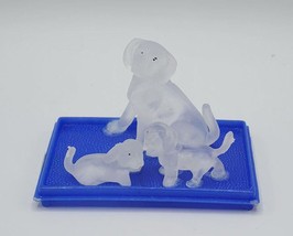 Set of 3 Mini Dog Figurine Glass - $14.84