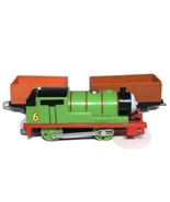 Mattel Percy 2013 Thomas &amp; Friends Train Engine &amp; Box Car Tested and Works! - $12.95