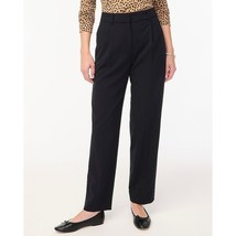 J. Crew Factory Womens Pleated Trouser Pants Stretch Pockets Black 10 - £30.31 GBP