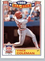 1989 Topps Glossy All Stars 17 Vince Coleman  St. Louis Cardinals - £0.98 GBP