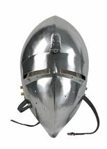 Medieval Gear Brand Functional Medieval Helmet Combat Bascinet with Klapvisor 16 - £77.38 GBP