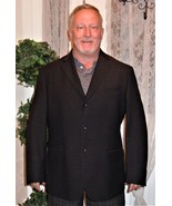 Geoffrey Beene Suit Coat 3 Button Jacket Blazer DARK BLUE Pin Stripe 46R... - $48.00 CAD