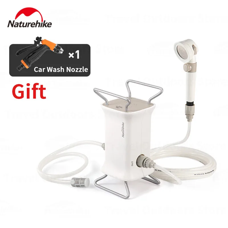 Naturehike Camping Shower USB Charging Portable Electric Shower Pump For Hiking - £262.69 GBP