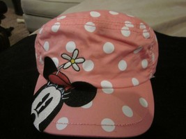 WDW Disney Girl&#39;s Youth Minnie Mouse Pink And  White Cap Baseball Hat Brand New - £12.78 GBP